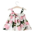 thumbnail image 3 of Jolie Robe d'Été Citron à Fleurs avec Nœud pour Bébé Fille, Robe Soleil, Vêtements 0-3T, 3 of 3