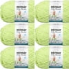 Spinrite Bernat Baby Blanket Big Ball Yarn - Lemon Lime, 1 Pack of 6 Piece