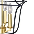 thumbnail image 5 of CWI Lighting Suspension 3 Lumières avec Finition Satin Or & Noir, 5 of 5