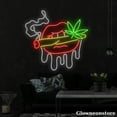 thumbnail image 4 of Glowneon Sexy Lips Neon Sign, Green Leaf Led Sign, Coffee Shop Decor, Bar Wall Decor, 4 of 5