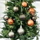 thumbnail image 2 of Bolas de Navidad de bronce gris de hierro para decoración de árbol de Navidad, 8/10/12/20 cm, colgantes para jardín, interior y exterior, decoración del hogar, 2 of 5