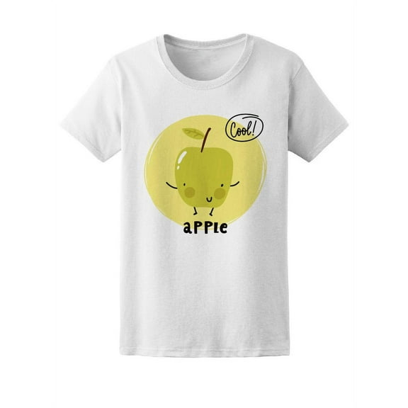 Cool Kawaii Apple T-Shirt Women -Image by Shutterstock, Female Small