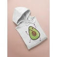 thumbnail image 3 of Kawaii Jumping Avocado Hoodie Men -Image by Shutterstock, Male XX-Large, 3 of 4