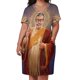 thumbnail image 3 of Vestido suelto de Saint Jeff of Goldblum vestido de talla grande con bolsillo pintura religiosa, 3 of 7