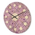 thumbnail image 3 of Designart '1950 Retro Pattern Shapes III' Mid-Century Modern Wood Wall Clock, 3 of 5