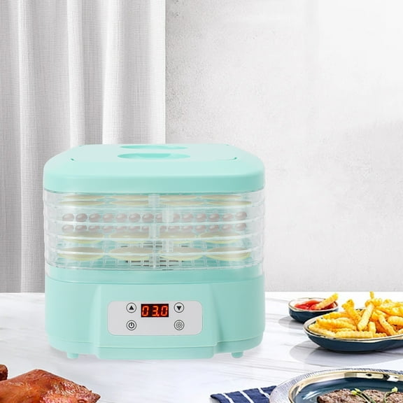 Food Dehydrator Machine, Dehydrated Dryer, Small Freeze Dry Machine with 6 Trays for Home Use, 95-176 ℉ Adjustable Temperature and 0.5-24 Hours Timer
