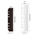 thumbnail image 4 of Giaone A5/A6 Loose-leaf Bookmark Ruler DIY Design Templates Quilting Kawaii Flexible, 4 of 11