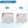 thumbnail image 4 of FORMRS 13-13.3 inch Laptop Sleeve Case Soft Carrying Quilted Computer Bag Cover, Small Pink Pattern, 4 of 7