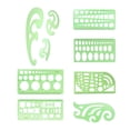 thumbnail image 2 of 1 Set Circle Stencil Plastic High-quality Convenient Use Eye-catching Templates for Drafting Exquisite Appearance Long Lifespan Type 6, 2 of 7