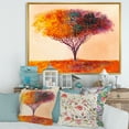 thumbnail image 2 of Designart 'Impressionist Landscape Colorful Abstract Tree' Modern Framed Canvas Wall Art Print, 2 of 5