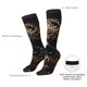 thumbnail image 4 of Balery Gold Pattern Black Skull Calcetines novedosos Calcetines deportivos Calcetines hasta la rodilla Calcetines de algodón Calcetines originales y geniales, 4 of 6