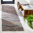 thumbnail image 2 of SAFAVIEH Rag Robynne Striped Cotton Runner Rug, Rust/Multi, 2'3" x 8', 2 of 11