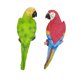 thumbnail image 4 of 2 piezas de estatuas de loros Figuras de aves Instalación simple Lifelic Decration Árbol Hage Esculturas para loros para patio Home, 4 of 9