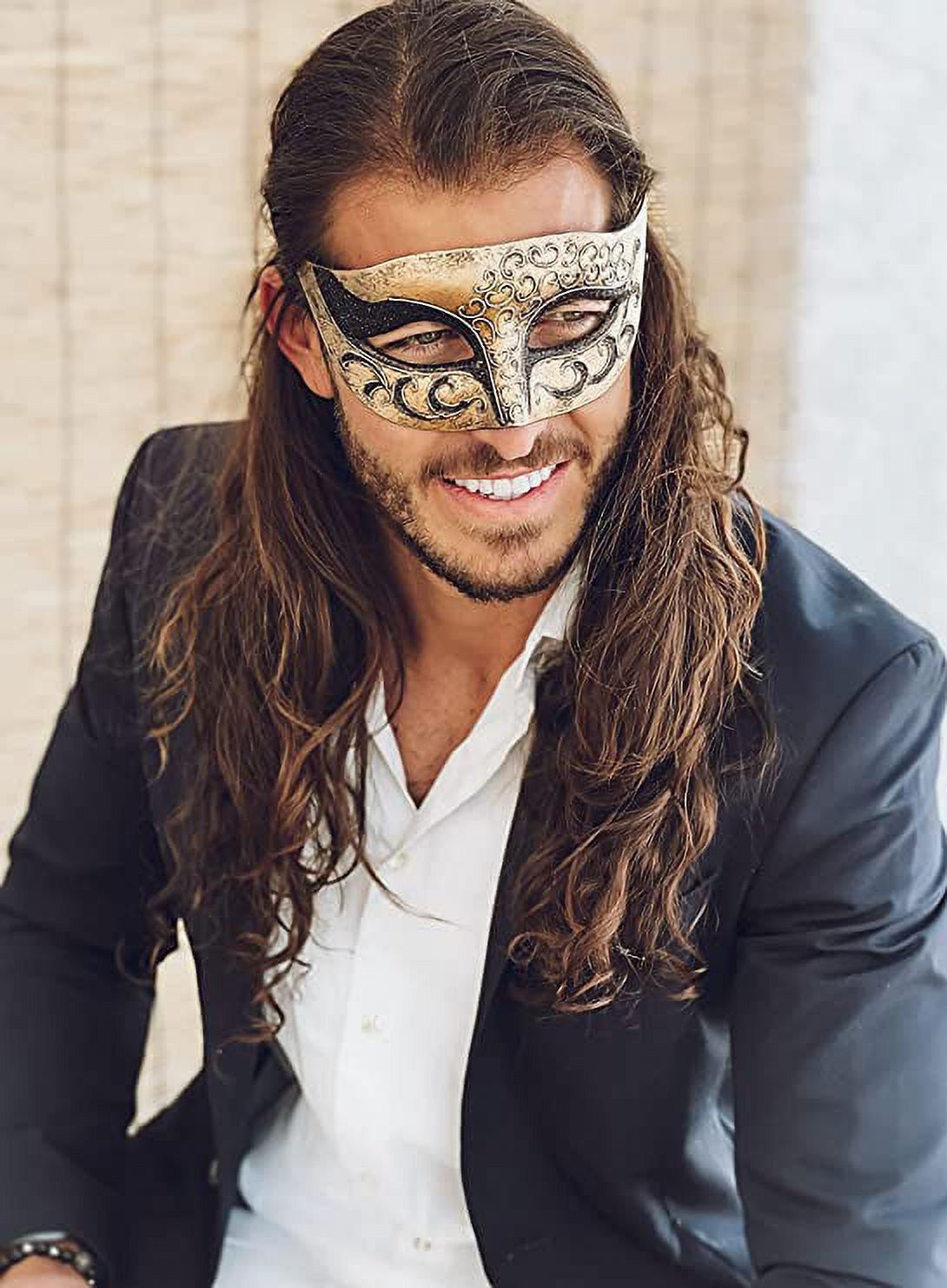 Luxury Mask – Antique Look Venetian Party Mask for Men & Women Masquerade Ball
