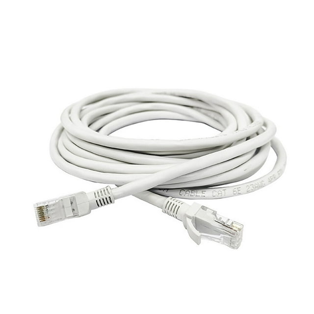 ORDDIART Gaming Ethernet Cable Network Cable White for Business Users 1 Set