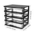 thumbnail image 2 of unbranded Caja De Almacenamiento Con Cajones Para Escritorio Oficina Y Habitación, 2 of 6