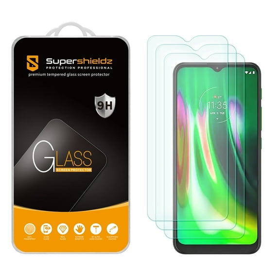 [3-Pack] Supershieldz for Motorola Moto G30 / Moto G50 Tempered Glass Screen Protector, Anti-Scratch, Anti-Fingerprint, Bubble Free