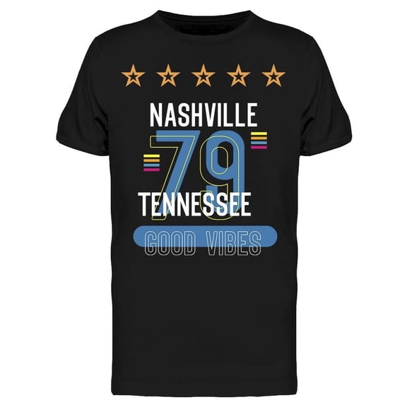 Nashville Tennessee 79 T-Shirt Men -Image by Shutterstock, Male Large