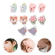 thumbnail image 5 of ColoMX 5 pares Clip de caricatura en aretes para niñas Pendientes de vestir para niños sin accesorios de joyería de niñas perforadas, 5 of 7