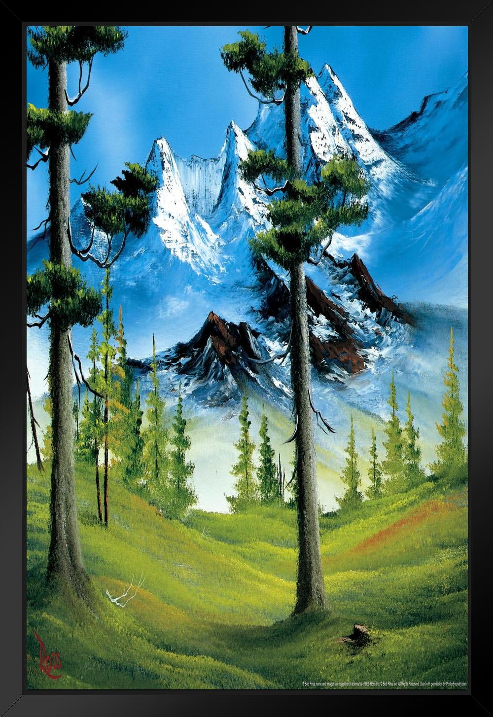 Bob Ross Mountain Glory Art Print Painting Bob Ross Poster Bob Ross ...