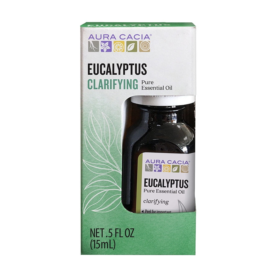 Aura Cacia Eucalyptus Essential Oil, Boxed 0.5 fl. oz