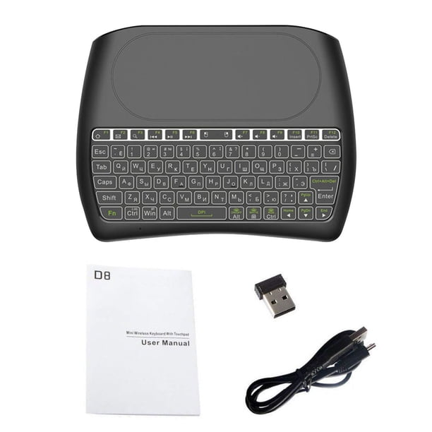 Teclado de computadora Oficina en casa Hotel Mini teclado inalámbrico de viaje portátil 78 Kyes, ruso, 2.4G, compatible con Bluetooth Inevent EL000308-04B