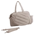 thumbnail image 2 of koolsoo Tennis Bag 35L Lightweight Gifts Spacious Portable Carry on Weekender Duffel Camel, 2 of 9