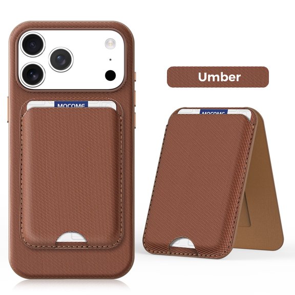 Decase for iPhone 17 Pro Max Magnetic Wallet Kickstand Protective Case,Brown