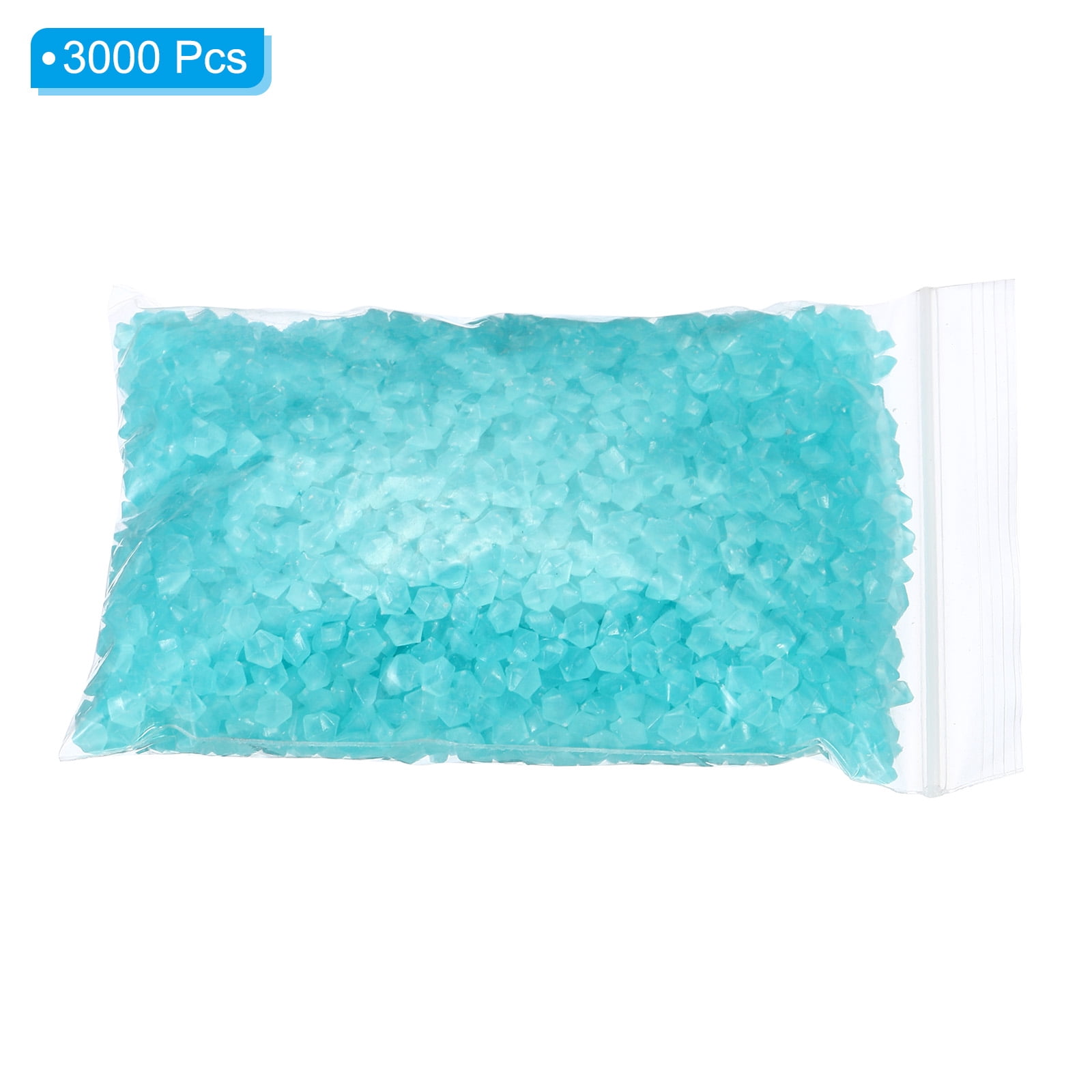 Unique Bargains 3000Pcs Glow Rocks 3-5mm Glow Pebbles Luminous Stones Decor DIY Blue