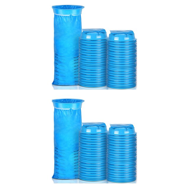90x 1000Ml Bolsas de VóMito Bolsas de Enfermedad de Movimiento Bolsas de Emesis Azul Bolsas de Varillas Desechables