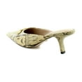 thumbnail image 3 of Sam Edelman Women's Brynne Kitten Heel Mule Tan Python Embossed Leather 6M, 3 of 8