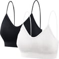 thumbnail image 1 of WZXFASHION Lady's Two Piece Set Seamless Top Strap Breast Pad Thread Plus Size Underwear Bra C L, 1 of 4