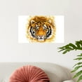 thumbnail image 3 of CafePress - Artistic Tiger Face - 20x12 Wall Decal, 3 of 3