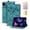Green, variant on Case for iPad Pro 13 2025 M5 / iPad Pro 13 2024 M4, Embossed PU Leather Anti-slip Folio Stand Cover with Card Holder & Pen Holder & Auto Sleep / Wake - Purple