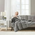 thumbnail image 4 of True North by Sleep Philosophy Polyester Down Throw with Grey Finish TN50-0482, 4 of 5