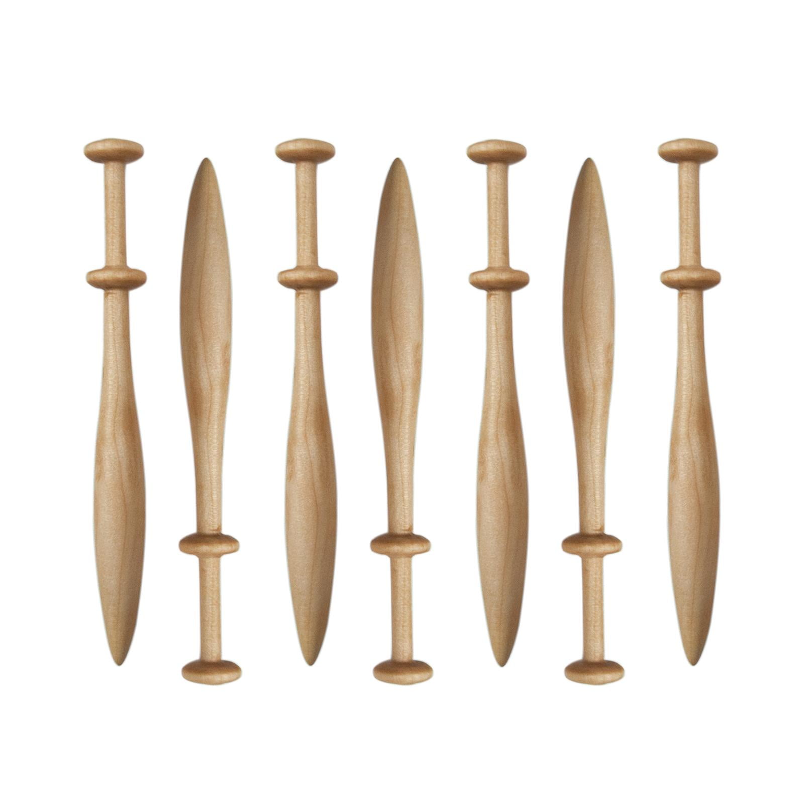 Abbraccia 7Pcs Lace Bobbins Weaving Tools Practical Weaving Supplies Adult Lace Making Hand Knitting Tools for Scarves Gloves Shoes