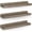 Weathered Grey, variant on Floating Ledge Shelves Rustic Wall Shelf Set of 3 for Storage and Display 16.9 inch White
