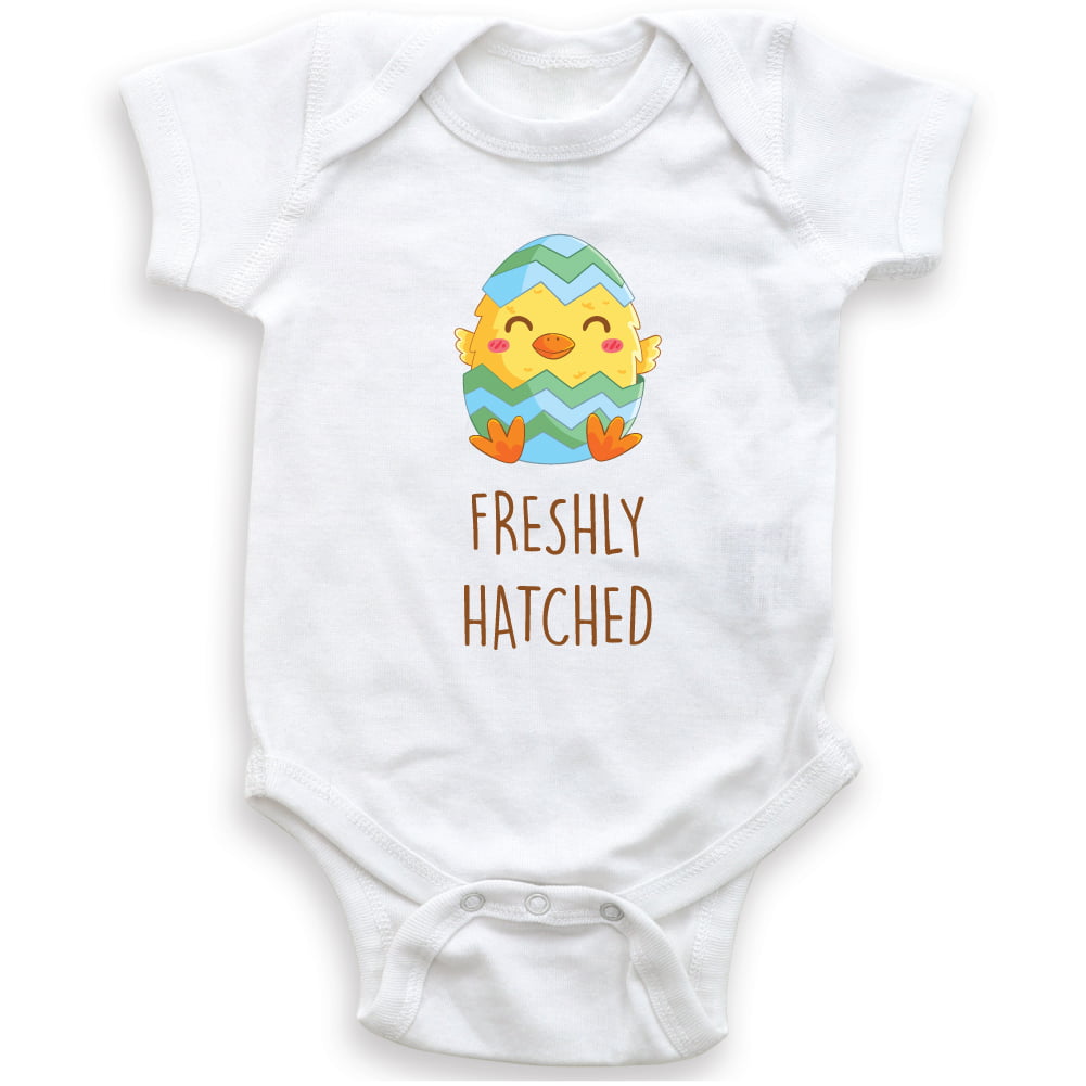 Girls Gift Personalised Baby Vests Bodysuits for Boys Hatched By Two Chicks 