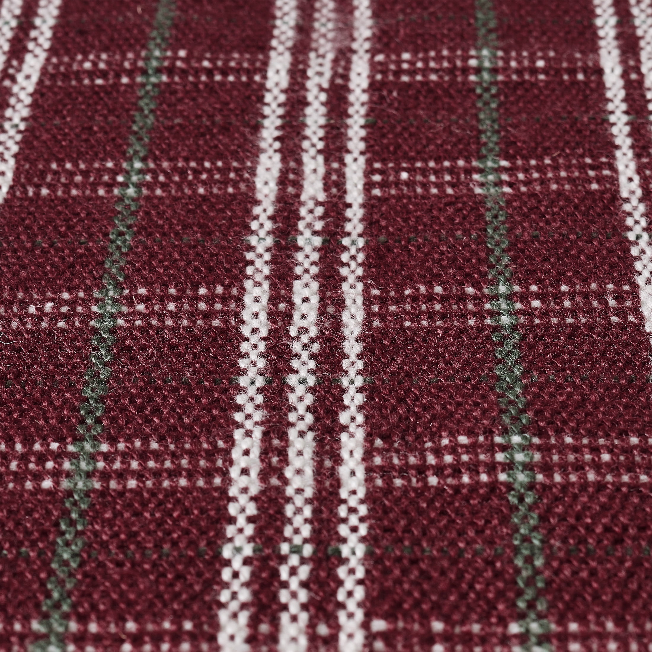 My Texas House Red Holiday Plaid Indoor/Outdoor Layering Rug, 38" x 58"