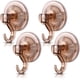 thumbnail image 1 of Colgador de corona reutilizable transparente con cerradura de llave, ganchos de ducha para ventanas de pared al vacío de alta resistencia (4), 1 of 6