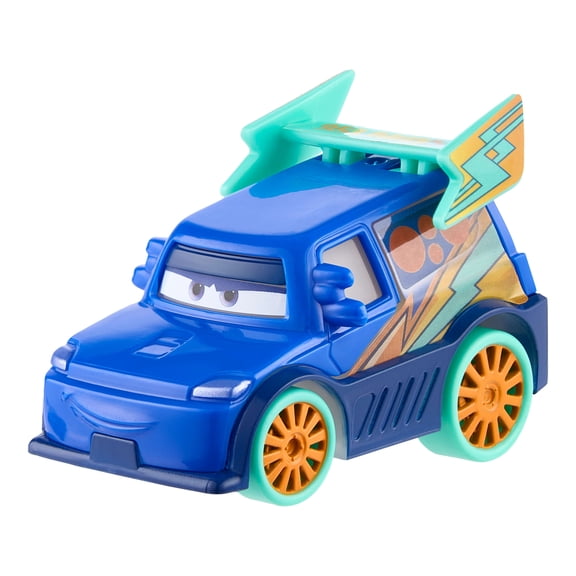 Disney and Pixar Cars 1:55 Scale Toy Vehicle with Colorful Light-Up Features (Styles May Vary)