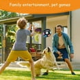 thumbnail image 4 of Dog Calming Ball with Handle – Squeaky Floating Dog Toy for Interactive Toss and Fetch Play, Treat Dispensing Rubber Football-Shaped Chew Toy for Medium to Large Breeds, 4 of 7