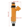 thumbnail image 2 of Car Auto Flow Matched Fuel Injector Nozzle 15710-86G00 for Subaru Justy III G3X, 2 of 6