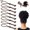 Brown, variant on 8PCS Adjustable Long Hair Ties, Elastic Scrunchies for Thick Hair Ponytail