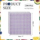 thumbnail image 2 of Uxcell 100 Pcs Hojas de Papel Encerado para Alimentos, 7 x 7 Pulgadas, Forros de Cesta de Alimentos Cuadrados para Sándwich y Hamburguesa, Púrpura, 2 of 7