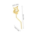 thumbnail image 2 of OULII Metal Saxophone Music Clip Golden Foldable Lightweight Sheet Holder for Marching Band Use, 2 of 8