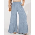 thumbnail image 3 of a.Jesdani Women Plus Size Wide Leg Pants Elastic waist Casual Trousers Flowy Pants m-4x, 3 of 7