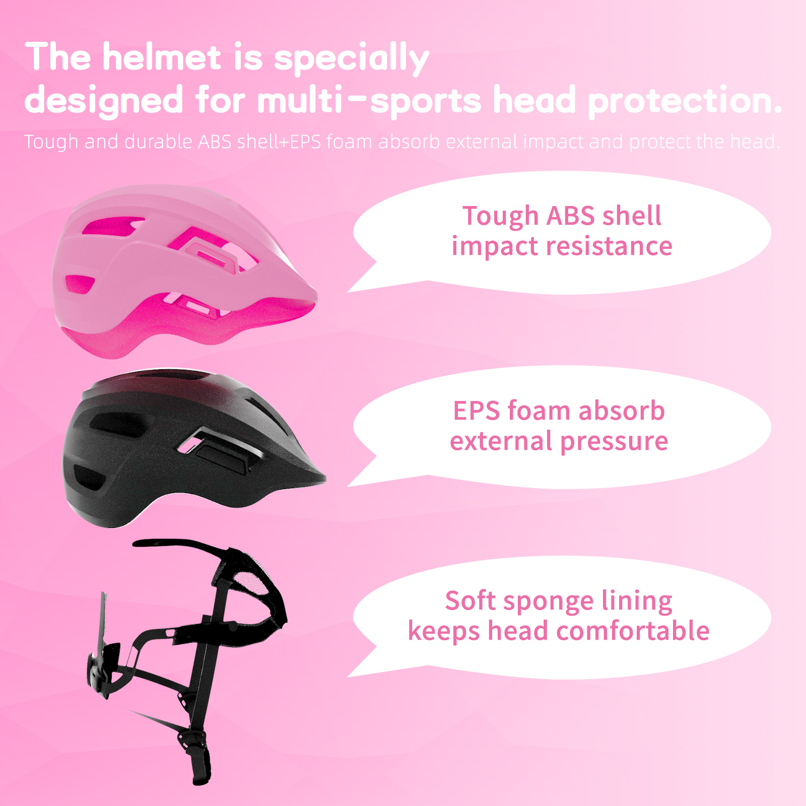 GLAF Baby Bike Helmet Toddler Helmets for 1 Year Old and Up Infant Girls Boys Multi Sport Adjustable for Scooter Bicycle Kids Youth Child Skateboard Safety Cycling