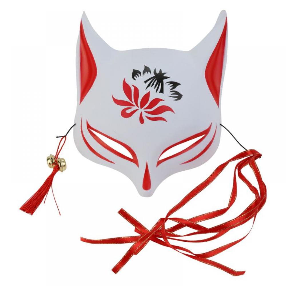 Cat Mask for Halloween Costume,Animal Cosplay Kabuki Half Face Cat