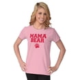thumbnail image 2 of Mama Bear Paw Print Cute Mothers Day Womens Slim Fit Graphic Tee Brisco Brands L, 2 of 4